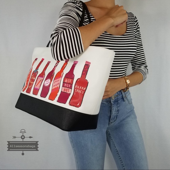 Kate spade extra spicy hot sauce Remmi Tote NWT - Picture 3 of 8